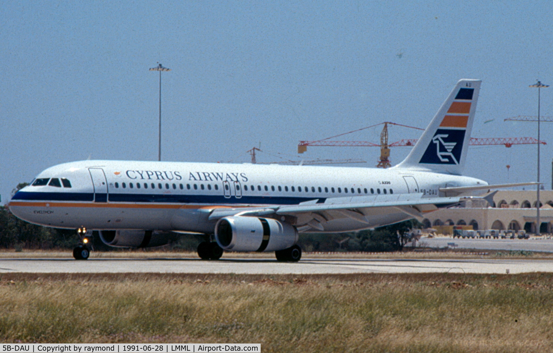5B-DAU, 1988 Airbus A320-231 C/N 035, A320 5B-DAU Cyprus Airways