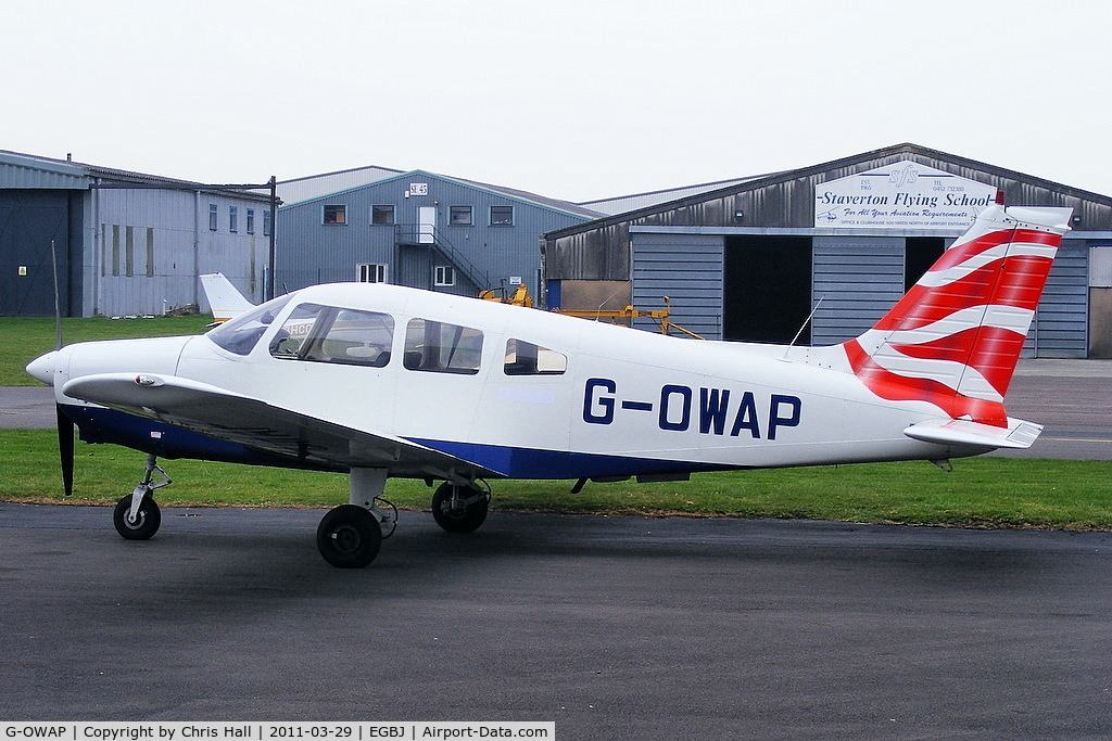 G-OWAP, 1977 Piper PA-28-161 Cherokee Warrior II C/N 28-7816314, ex British Airways flying club