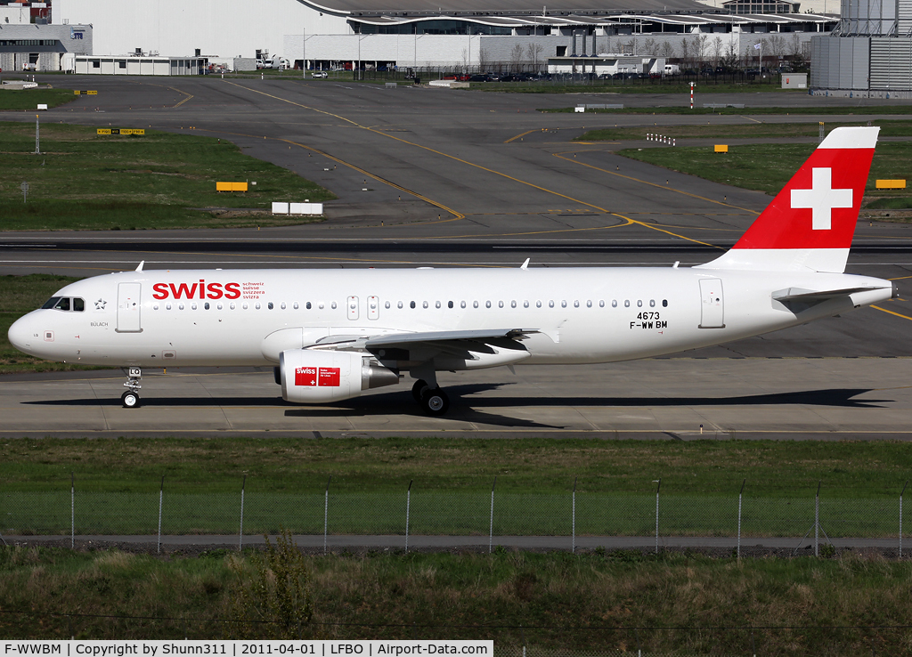 F-WWBM, 2011 Airbus A320-214 C/N 4673, C/n 4673 - To be HB-JLQ