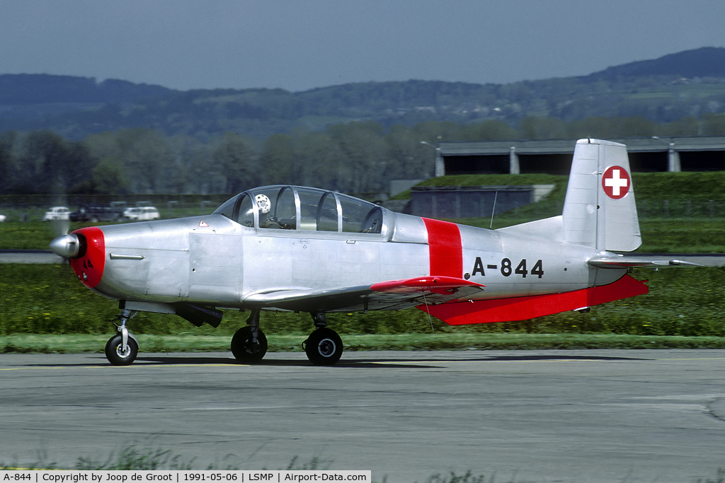 A-844, 1958 Pilatus P3-05 C/N 482-31, sold to the USA