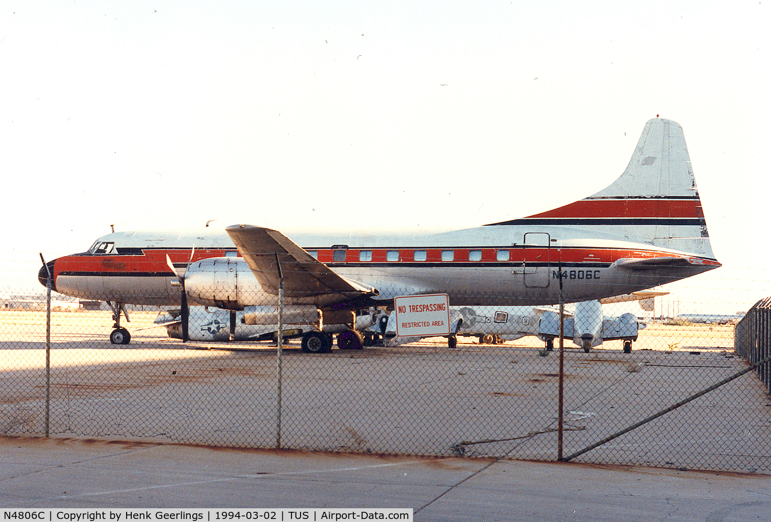 N4806C, 1953 Convair 340 C/N 74, Tucson , AZ