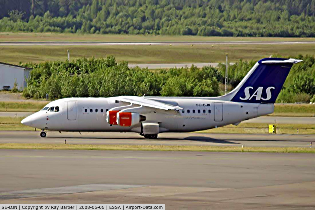SE-DJN, 1993 British Aerospace Avro 146-RJ85 C/N E.2231, BAe 146-RJ85 [E2231] (Transwede/SAS) Stockholm-Arlanda~SE 06/06/2008