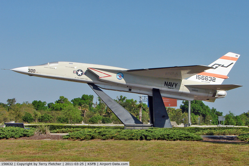 156632, North American RA-5C Vigilante C/N NR316-24, North American RA-5C Vigilante, c/n: NR316-24 on the perimeter of Sanford Airport