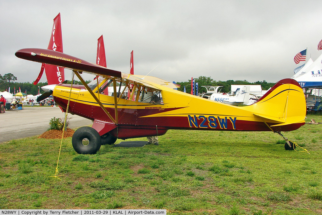 N28WY, 2010 Aviat A-1C-180 Husky C/N 3103, 2011 Sun 'n' Fun Static Display