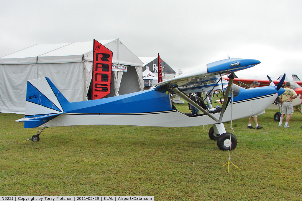 N523J, Rans S-7S Courier C/N 0906446, 2011 Sun 'n' Fun Static Display