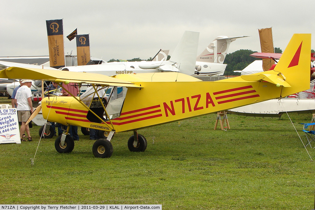 N71ZA, Zenith STOL CH-701 C/N 7-7186, 2011 Sun n Fun Static Display - damaged by storms the following day
