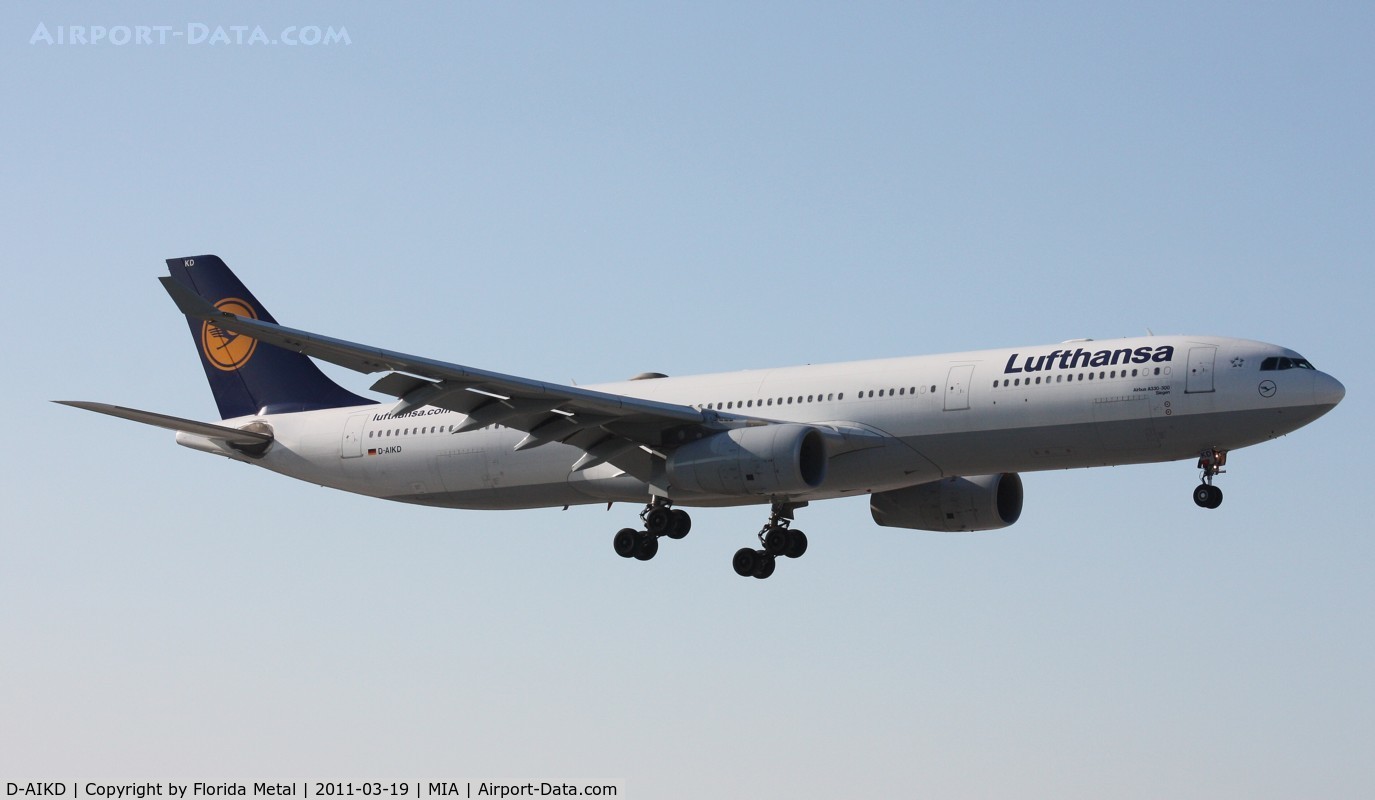 D-AIKD, 2004 Airbus A330-343X C/N 629, Lufthansa A330