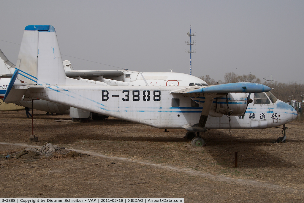 B-3888, 1984 Harbin Y-11 C/N 110304, Harbin Y11 China Civil Aviation Museum