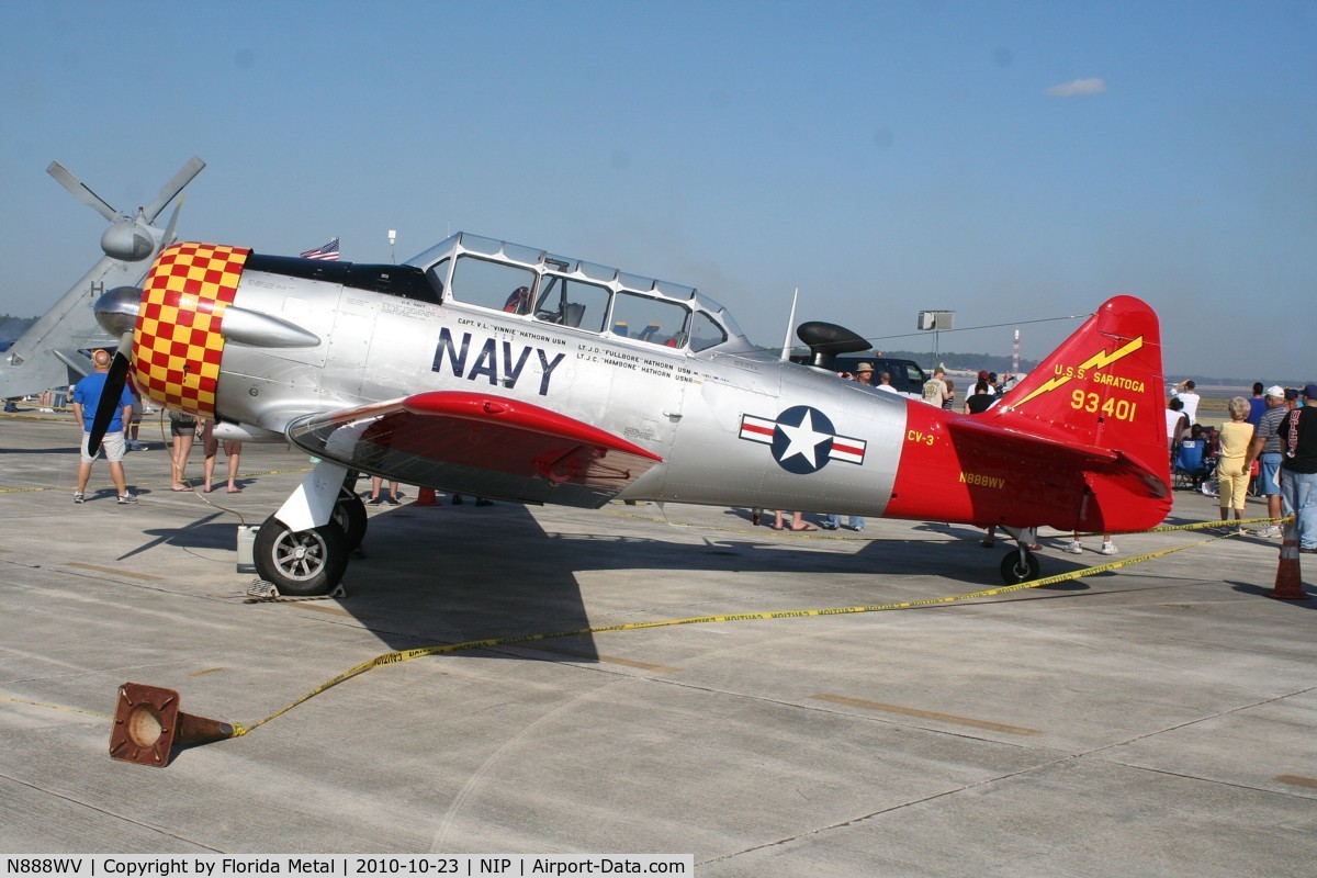 N888WV, 1951 North American T-6G Texan C/N 168-525, T-6G