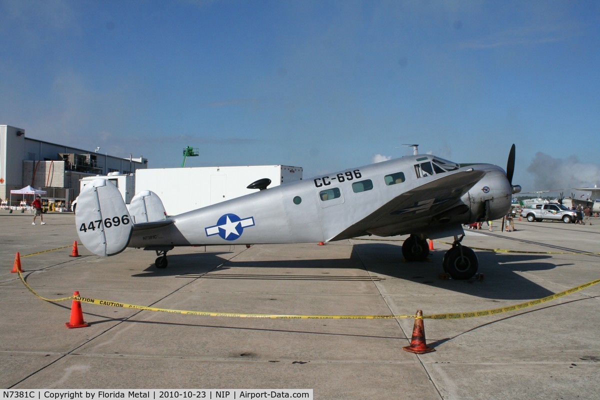 N7381C, 1944 Beech C18S C/N 8104, C-45