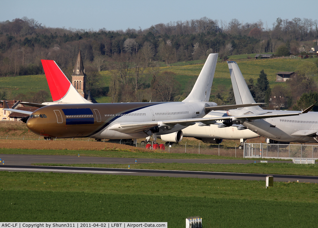 A9C-LF, 1996 Airbus A340-312 C/N 133, Still stored with minus engines...