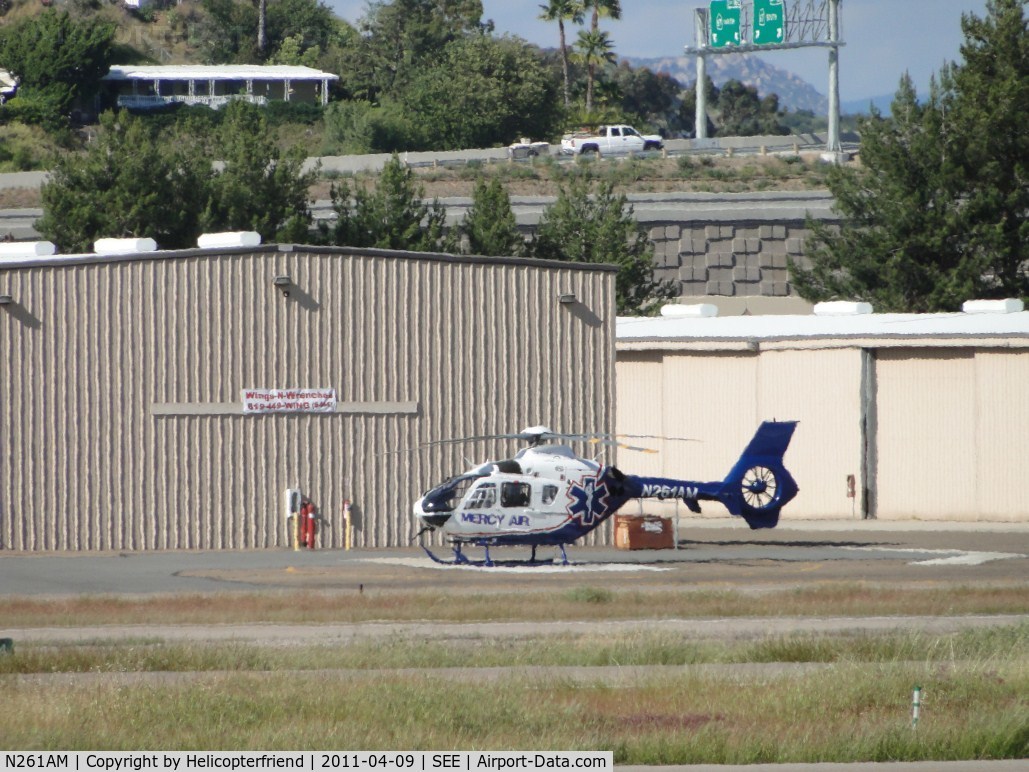 N261AM, Eurocopter EC-135P-2+ C/N 0734, Parked at Mercy Air helipad