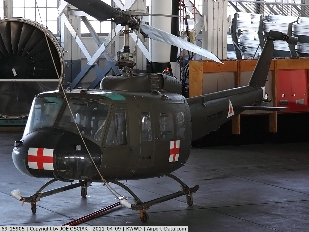 69-15905, 1970 Bell UH-1H Iroquois C/N 12193, on display at KWWD