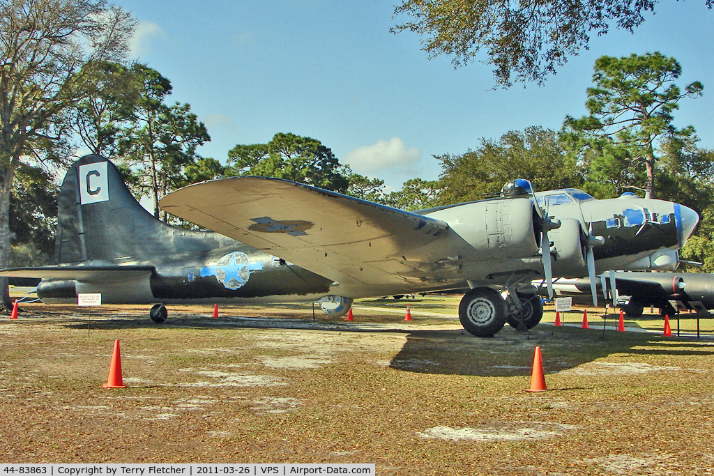 44-83863, 1944 Boeing B-17G-95-DL Flying Fortress C/N 32504, On display at the Air Force Armament Museum at Eglin Air Force Base , Fort Walton , Florida