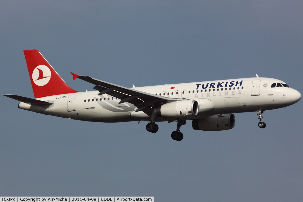 TC-JPK, 2007 Airbus A320-232 C/N 3257, Turkish Airlines, Name: Erdek