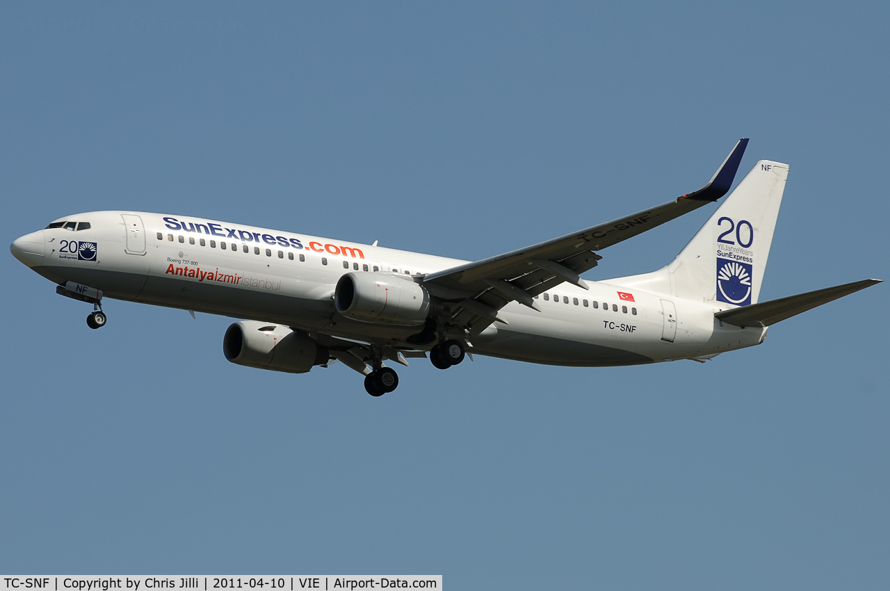 TC-SNF, 2008 Boeing 737-8HC C/N 36529, SunExpress