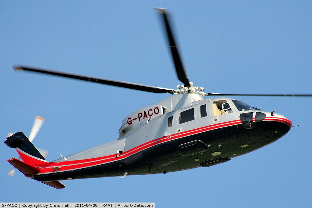 G-PACO, 2009 Sikorsky S-76C C/N 760782, Ferrying racegoers into Aintree for the 2011 Grand National