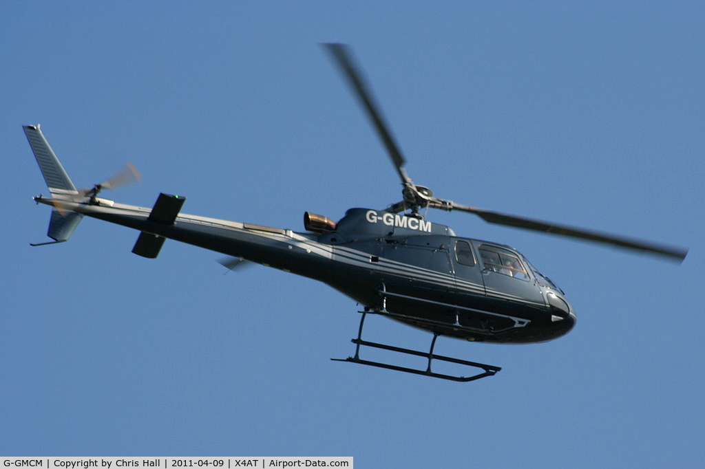 G-GMCM, 2008 Eurocopter AS-350B-3 Ecureuil Ecureuil C/N 4576, Ferrying racegoers into Aintree for the 2011 Grand National