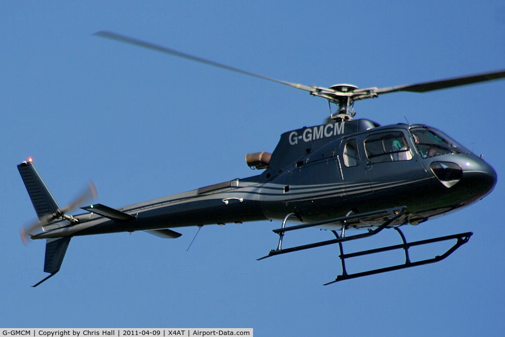 G-GMCM, 2008 Eurocopter AS-350B-3 Ecureuil Ecureuil C/N 4576, Ferrying racegoers into Aintree for the 2011 Grand National