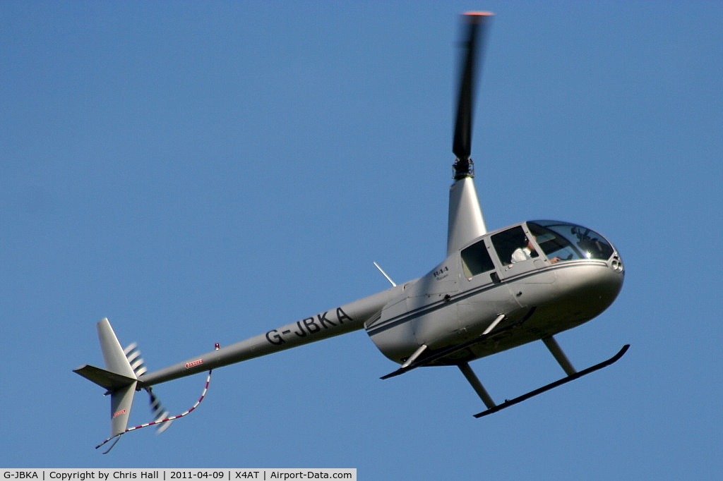 G-JBKA, 2002 Robinson R44 Raven C/N 1175, Ferrying racegoers into Aintree for the 2011 Grand National