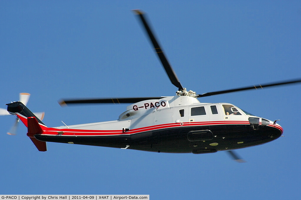 G-PACO, 2009 Sikorsky S-76C C/N 760782, Ferrying racegoers into Aintree for the 2011 Grand National