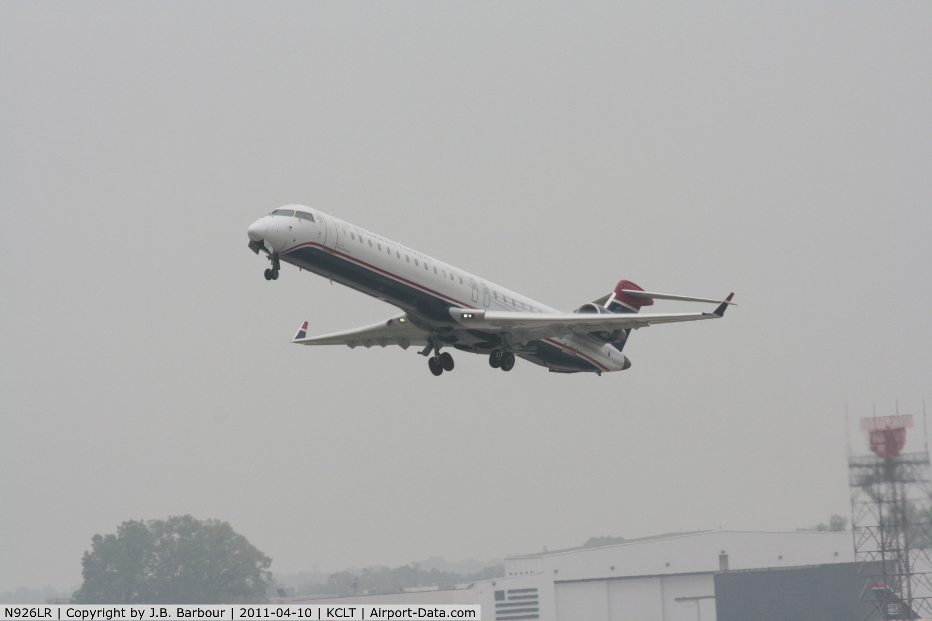 N926LR, 2004 Bombardier CRJ-900ER (CL-600-2D24) C/N 15026, Cloud cover less than 1000 AGL