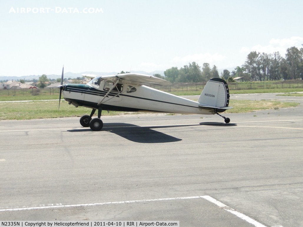 N2335N, 1947 Cessna 140 C/N 12575, Taxiing for take off