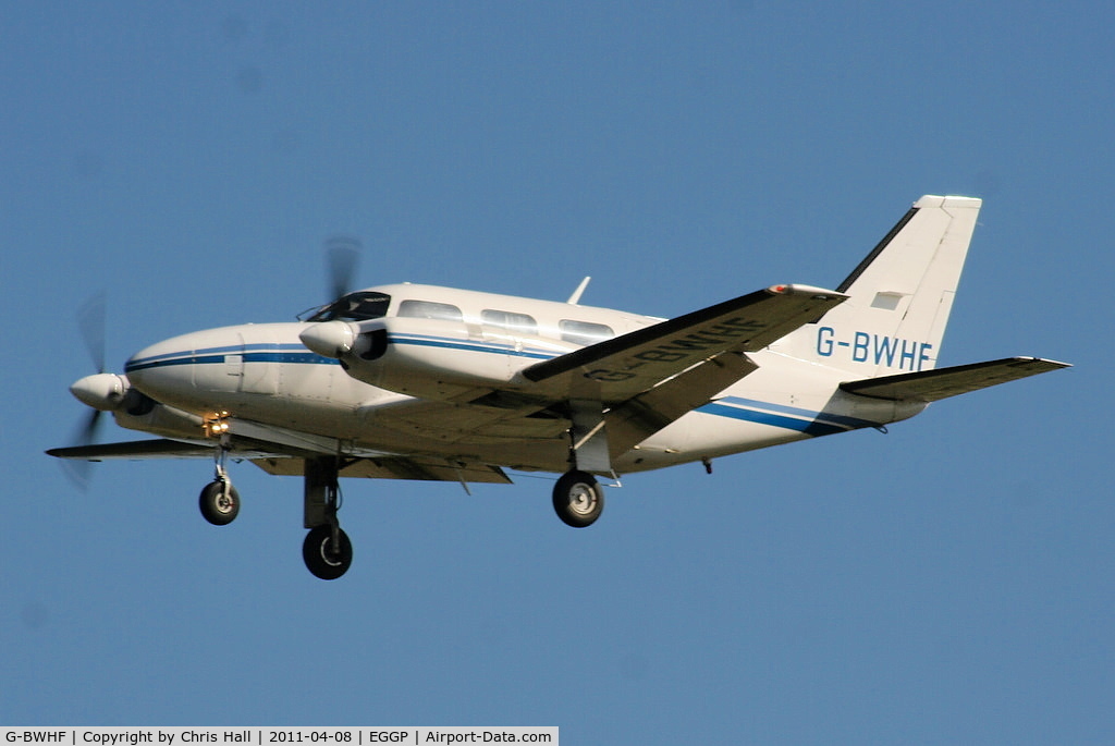 G-BWHF, 1976 Piper PA-31-325 Navajo C/R C/N 31-7612076, Privately owned