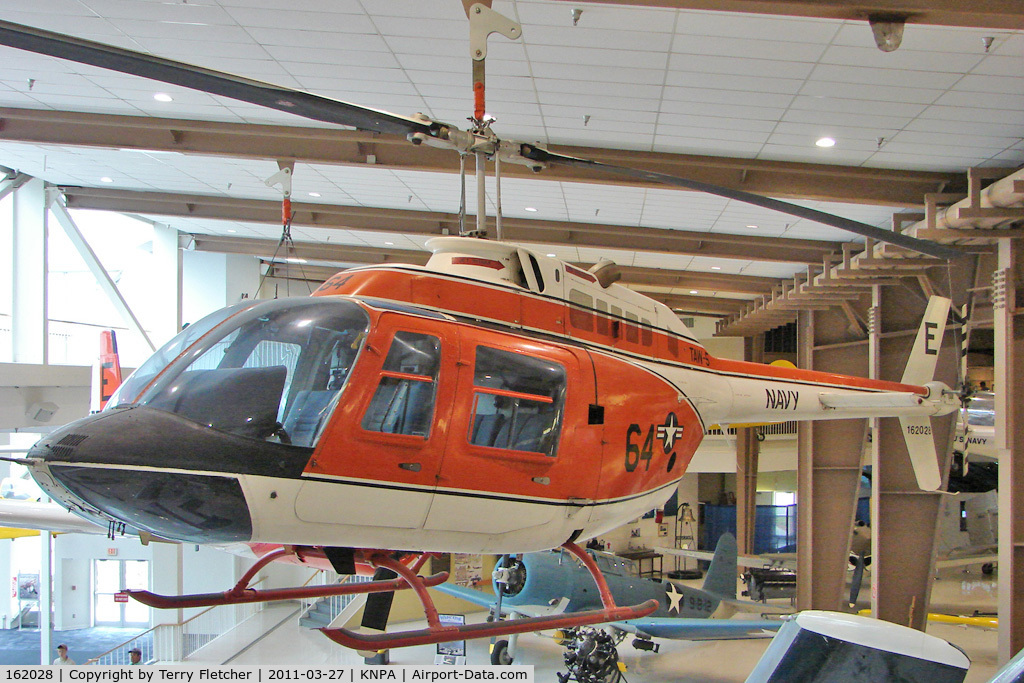 162028, Bell TH-57C Sea Ranger C/N 3707, Displayed at the Pensacola Naval Aviation Museum
Tail Code E - Body Code 64