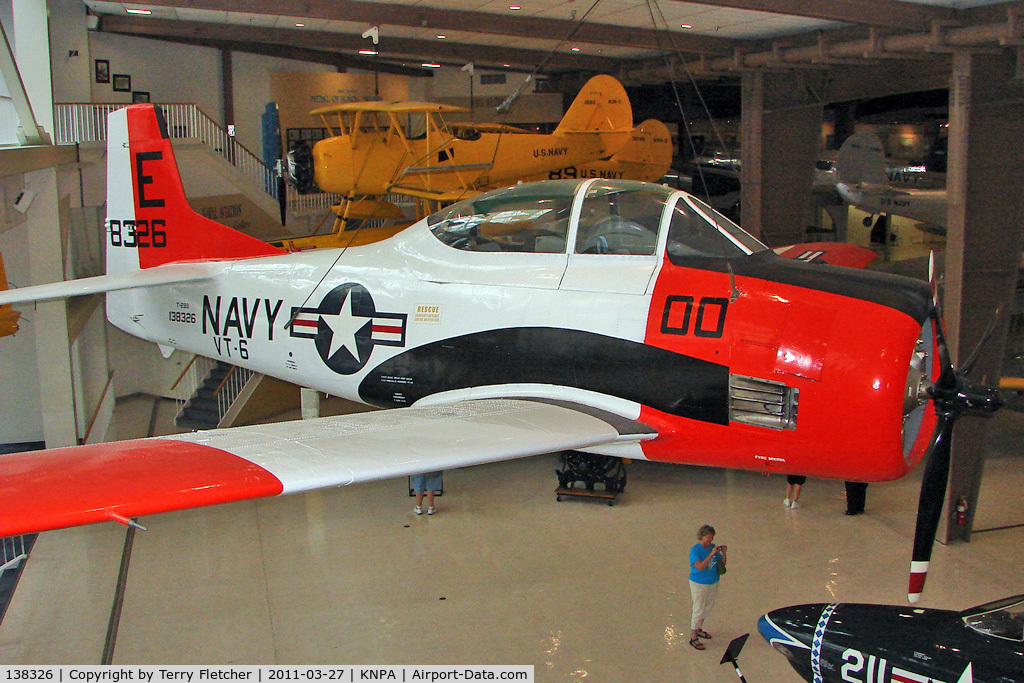 138326, North American T-28B Trojan C/N 200-397, Displayed at the Pensacola Naval Aviation Museum 
Tail Code E 8326 - Nose Code 00