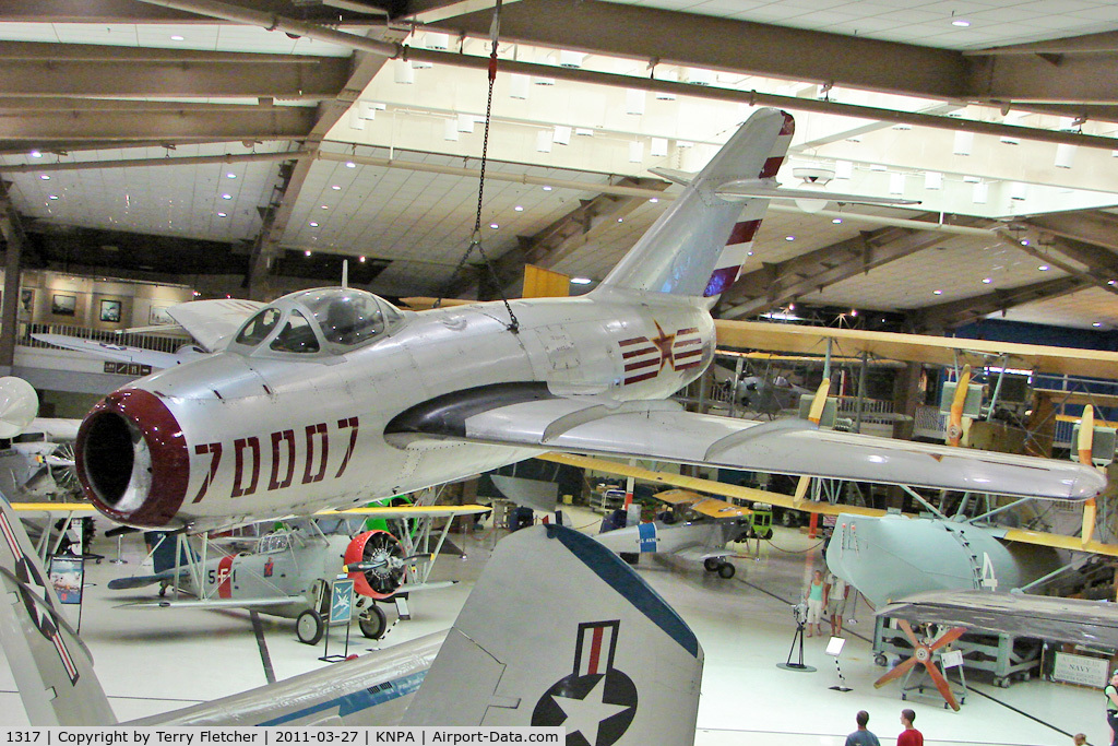1317, Mikoyan-Gurevich MiG-15bis C/N Not found 1317, Displayed at Pensacola Naval Museum