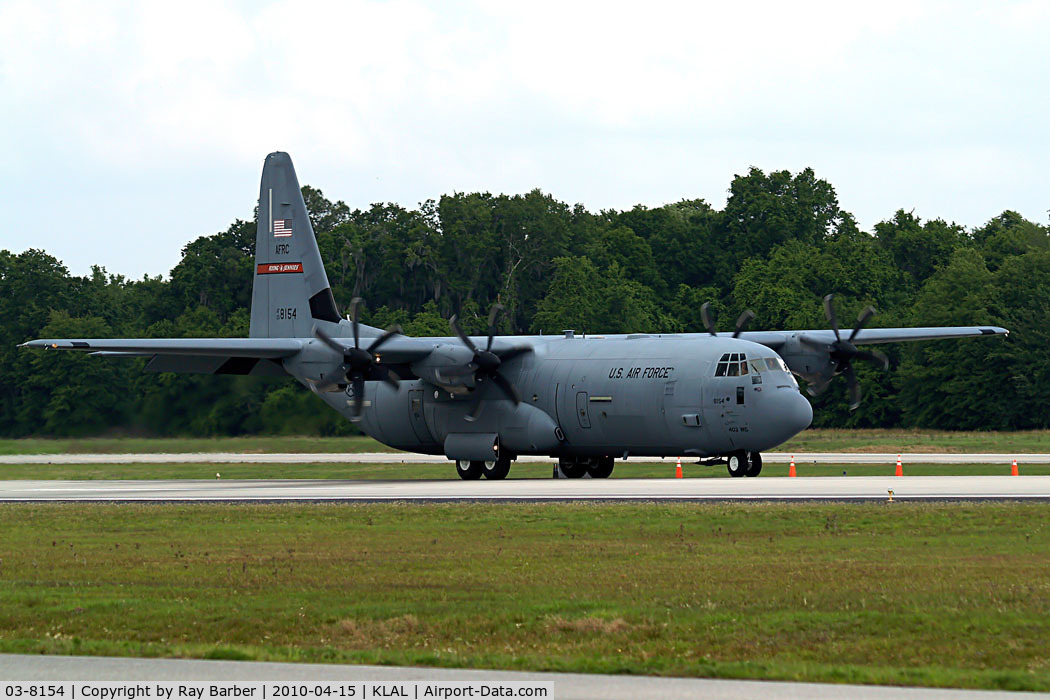03-8154, 2003 Lockheed Martin C-130J-30 Super Hercules C/N 382-5557, Lockheed C-130J-30 Hercules [5557] Lakeland-Linder~N 15/04/2010
