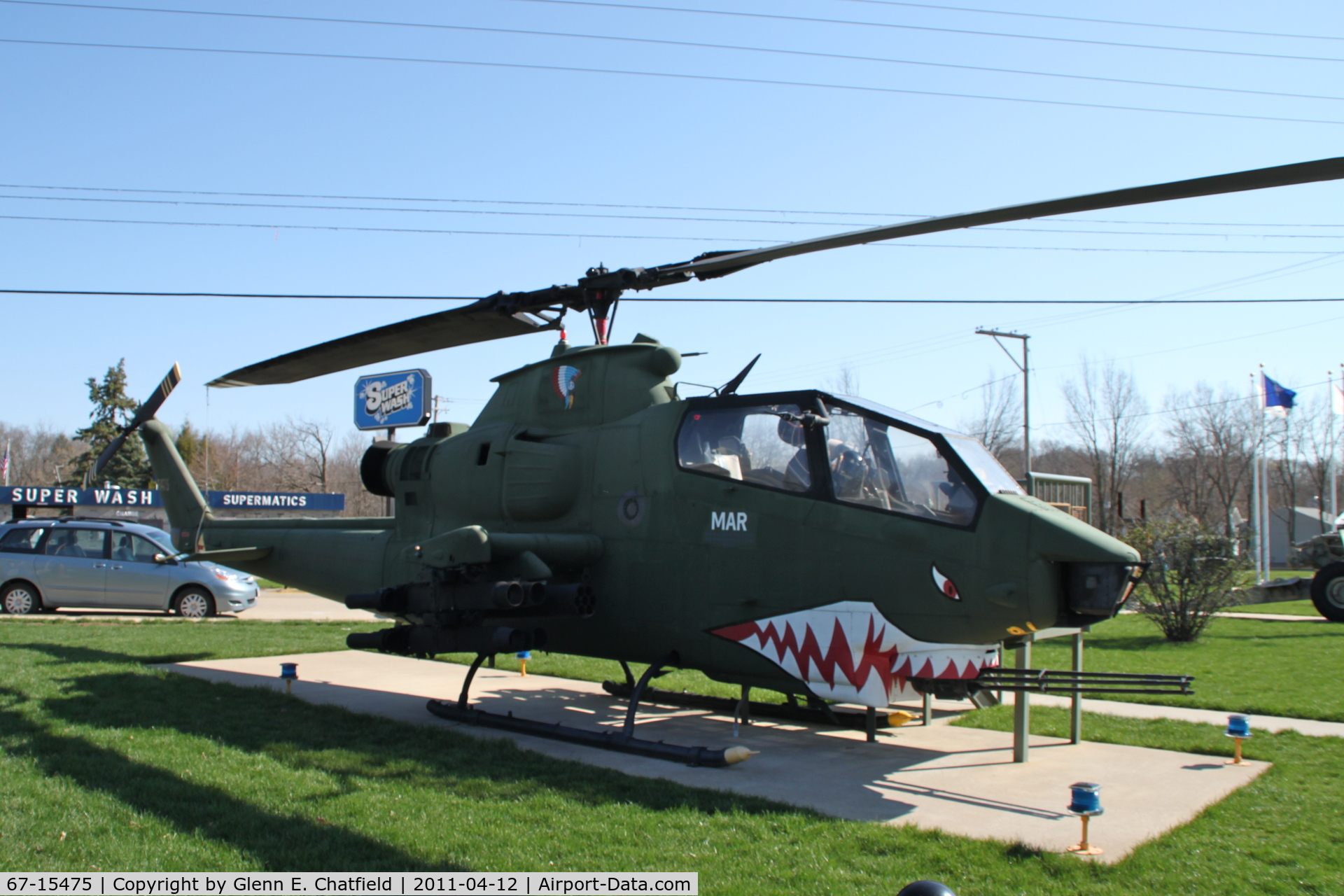 67-15475, 1967 Bell AH-1G Cobra C/N 20139, Dixon, IL Veteran's Memorial