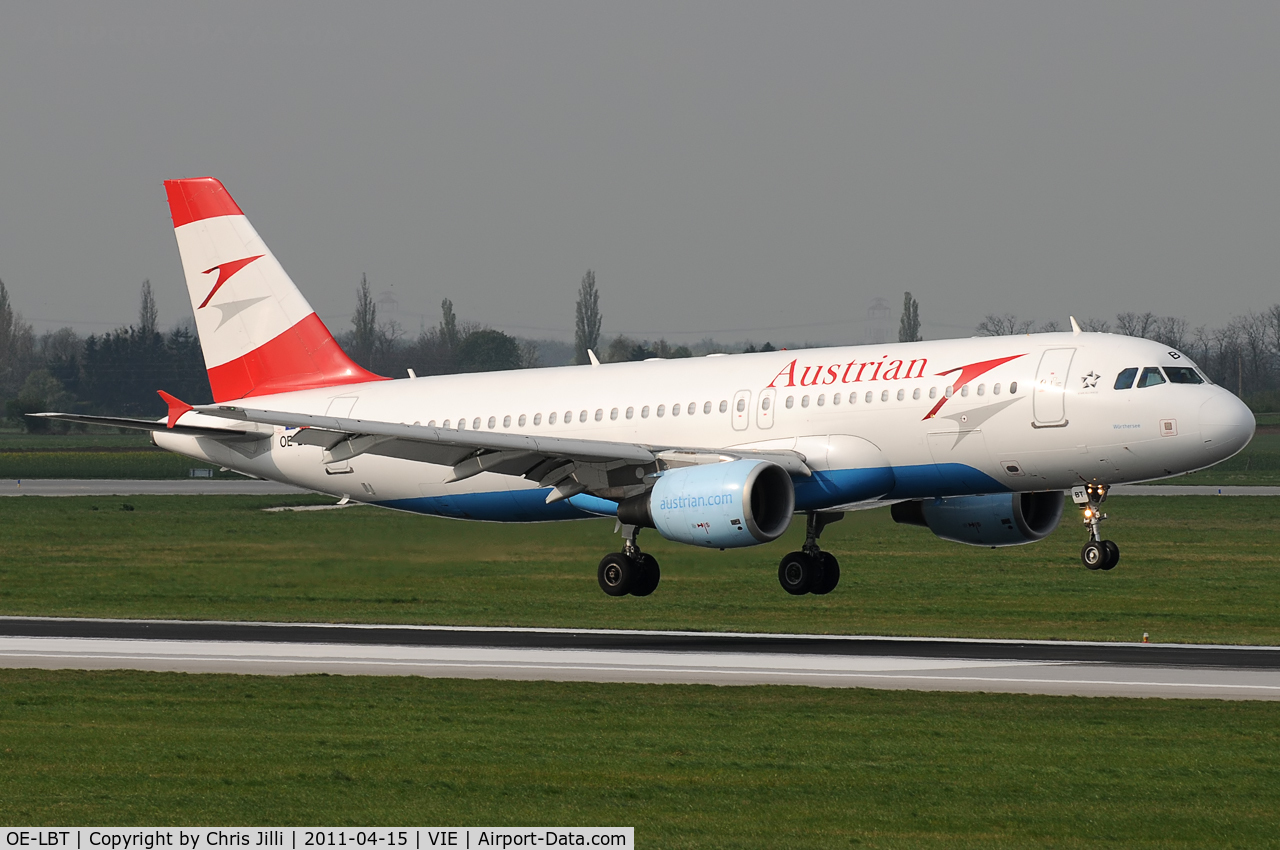 OE-LBT, 2000 Airbus A320-214 C/N 1387, Austrian Airlines