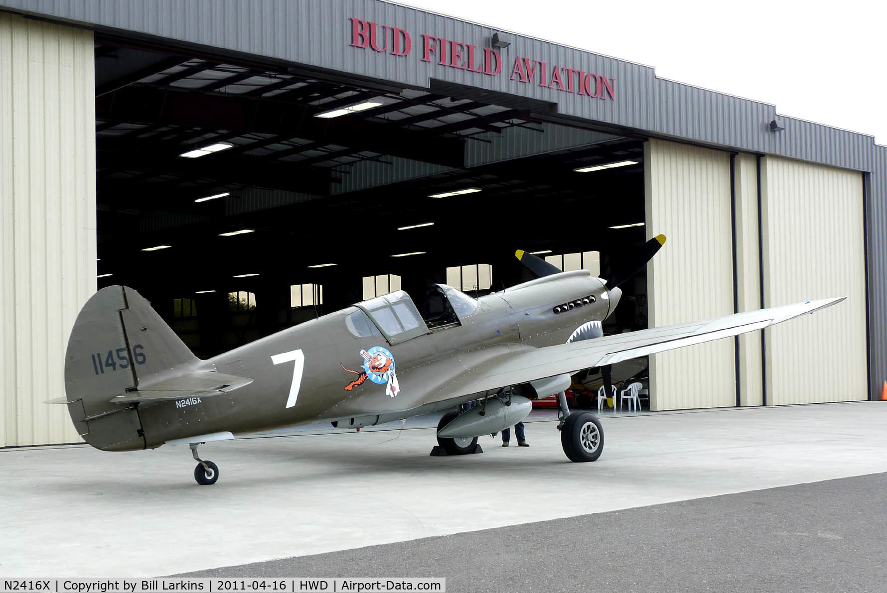 N2416X, Curtiss P-40E Warhawk C/N 16701, Visitor