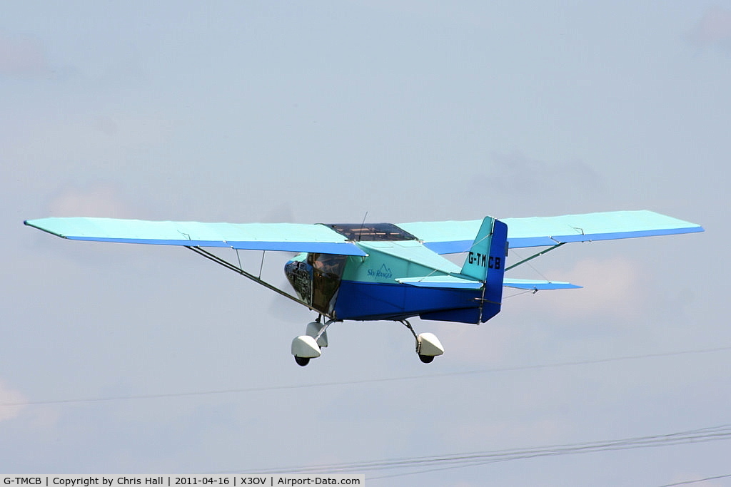 G-TMCB, 2003 Skyranger 912 C/N BMAA/HB/310, Departing from Over Farm