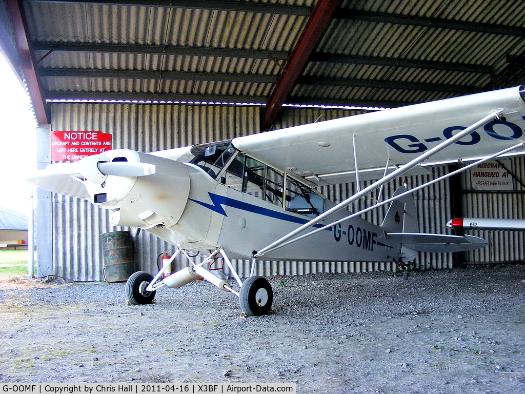 G-OOMF, 1967 Piper PA-18-150 Super Cub C/N 18-8560, at Bidford Airfield