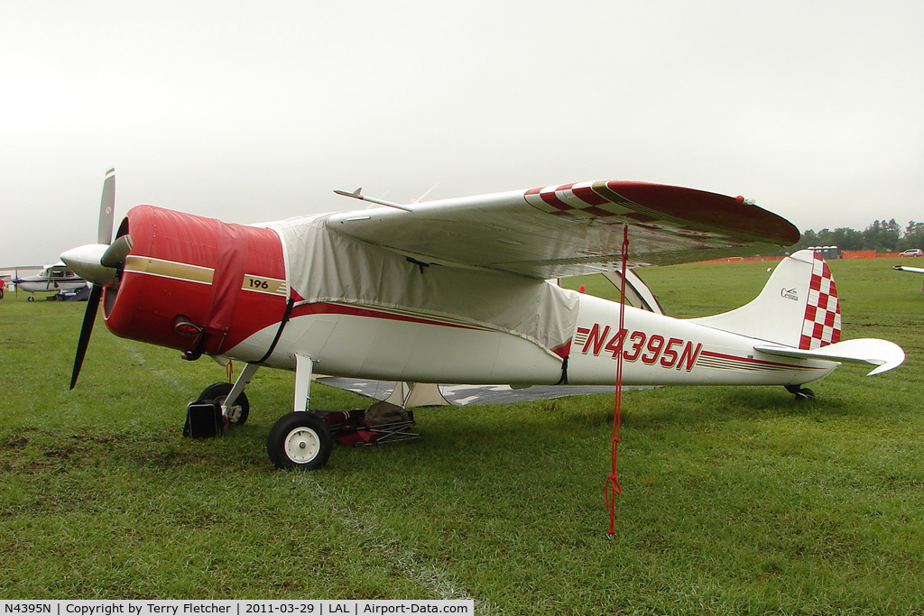 N4395N, 1947 Cessna 195 C/N 7010, 2011 Sun n Fun - Lakeland , Florida
