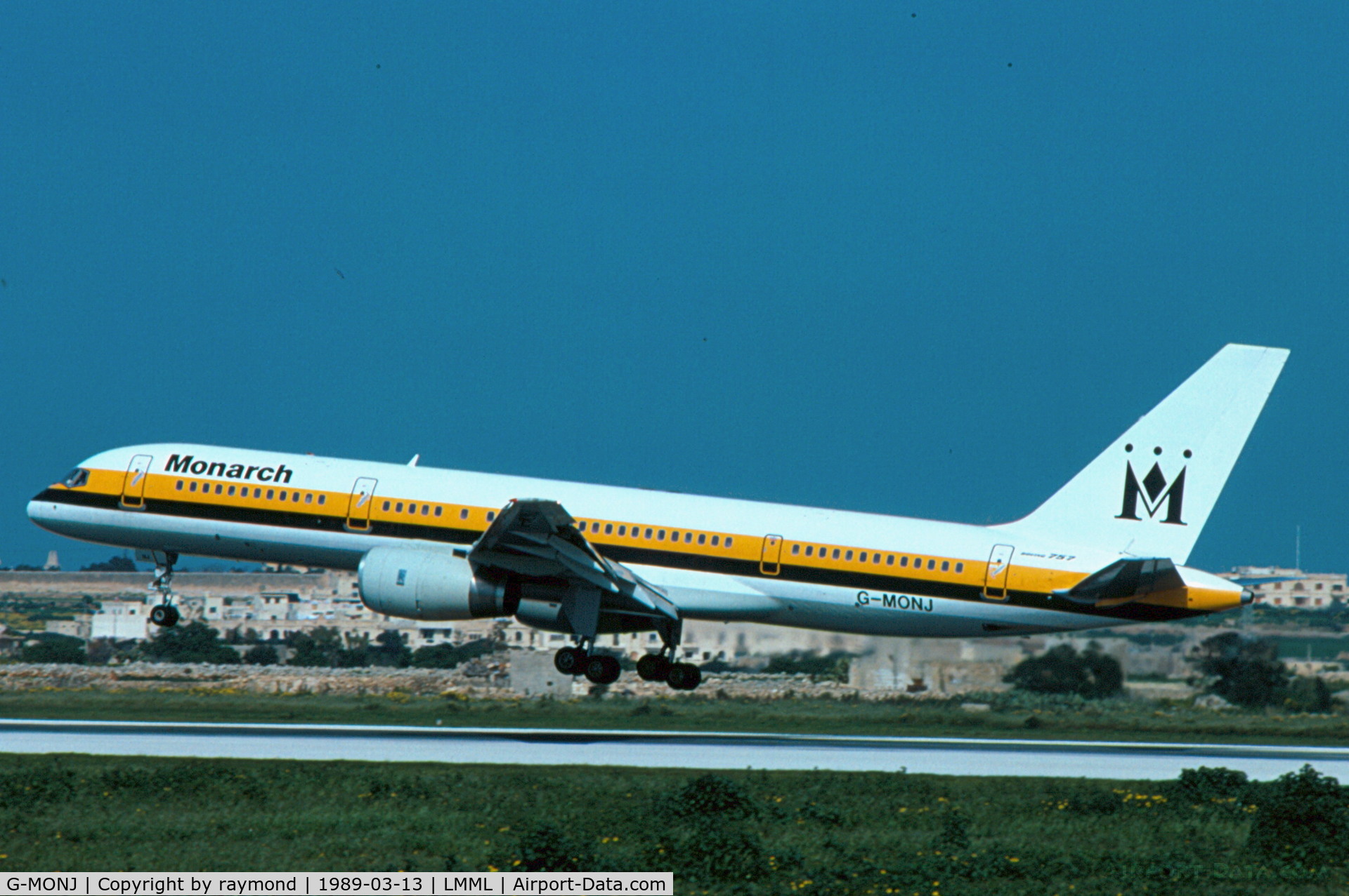 G-MONJ, 1988 Boeing 757-2T7 C/N 24104, B757 G-MONJ Monarch Airlines