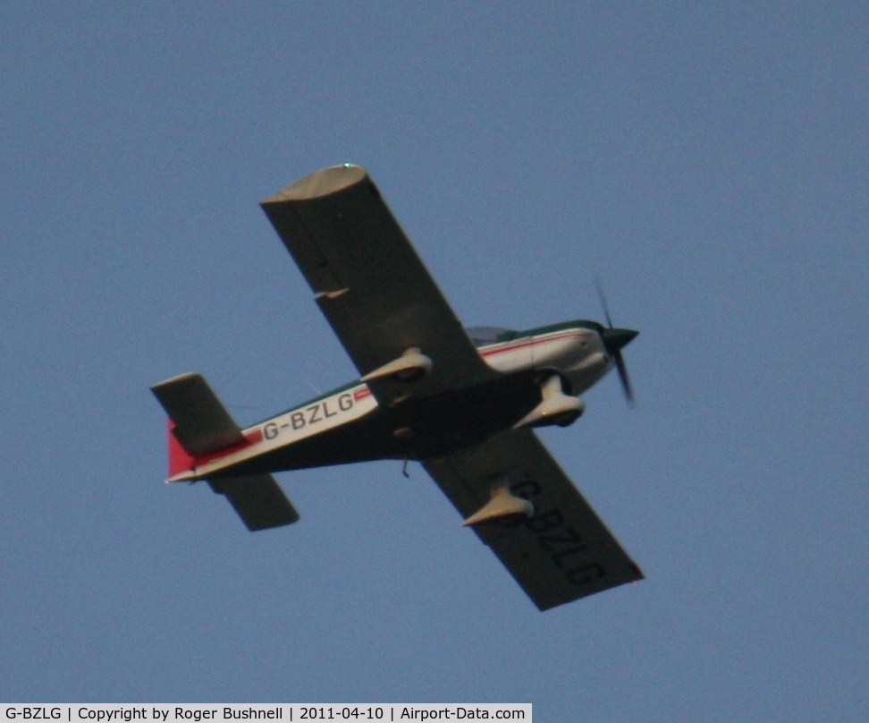 G-BZLG, 2000 Robin HR-200-120B C/N 353, Flying over North Gorley Hampshire U.K.