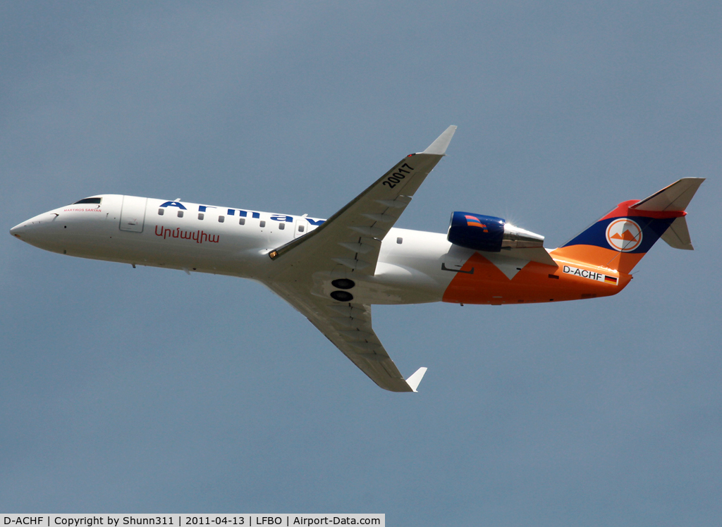 D-ACHF, 2000 Canadair CRJ-200LR (CL-600-2B19) C/N 7431, Painted at LFBO... To be EK-20017