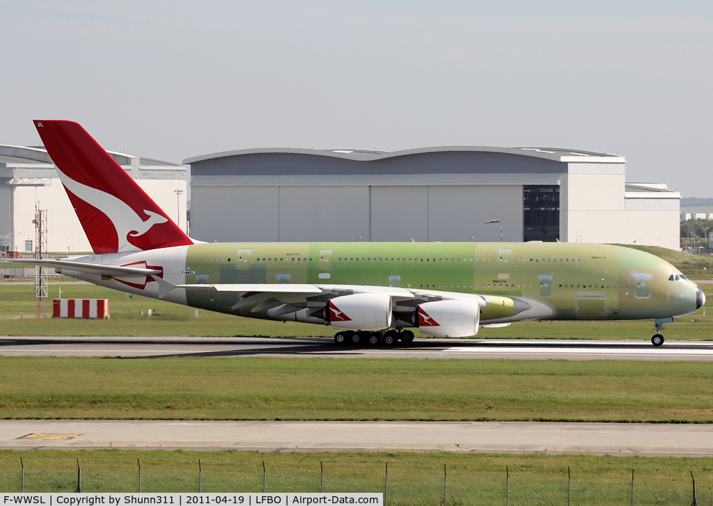 F-WWSL, 2011 Airbus A380-842 C/N 074, C/n 0074 - For Qantas