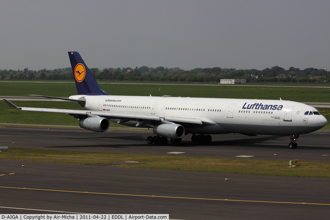 D-AIGA, 1993 Airbus A340-311 C/N 020, Lufthansa, Name: Oldenburg