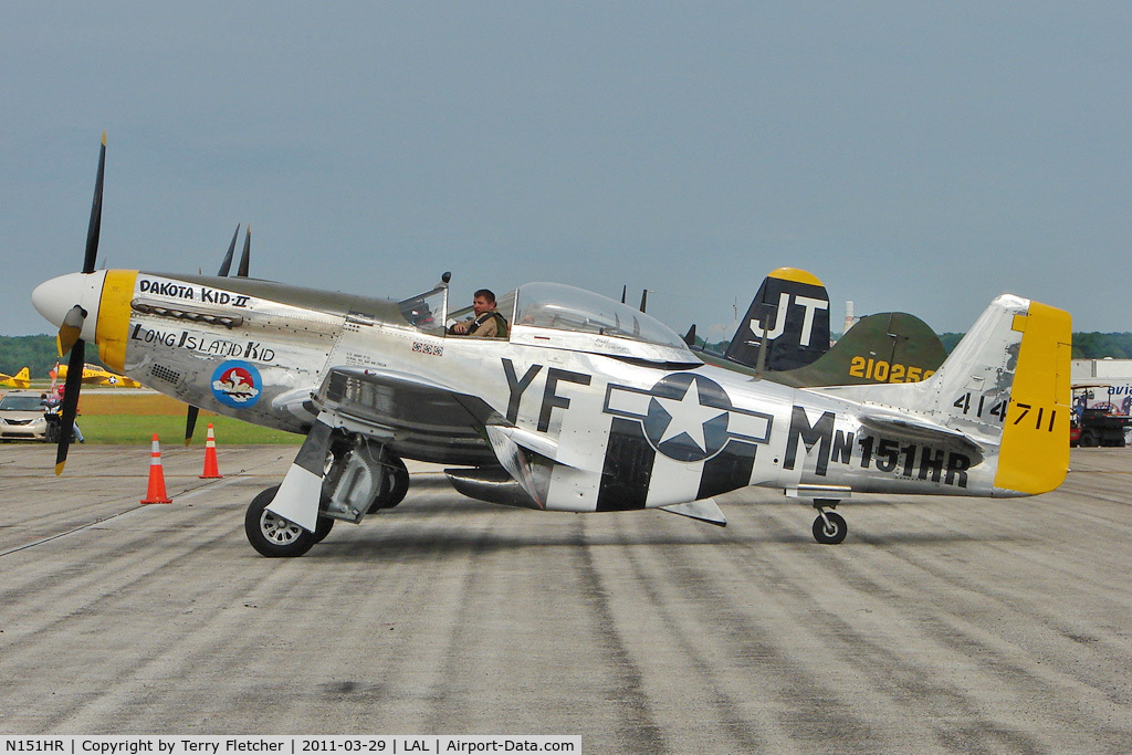 N151HR, 1945 North American P-51D Mustang C/N 12241064, 2011 Sun n Fun - Lakeland , Florida