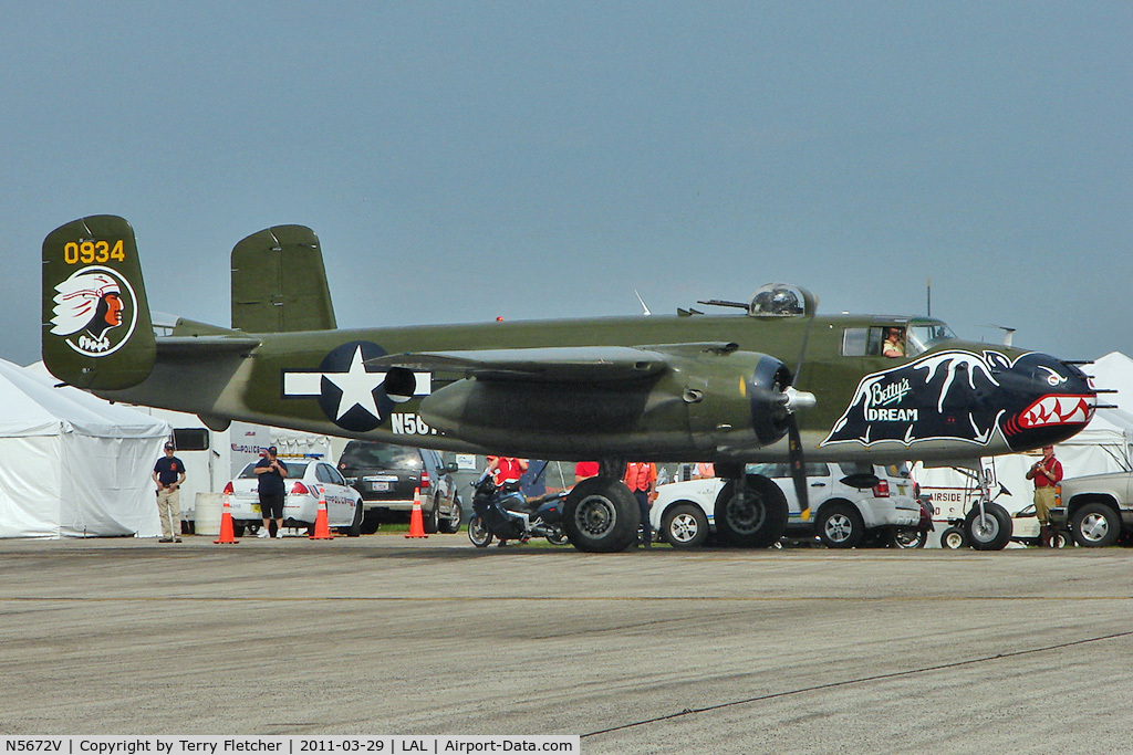N5672V, 1945 North American B-25J Mitchell Mitchell C/N 108-47686, 2011 Sun n Fun - Lakeland , Florida
