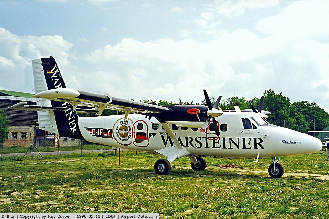 D-IFLY, 1979 De Havilland Canada DHC-6-300 Twin Otter C/N 628, DHC-6-300 Twin Otter [628] Warsteiner Ferbellin~D 18/05/1998