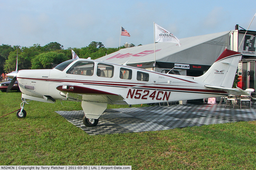 N524CN, 1984 Beech A36 Bonanza 36 C/N E-2144, 2011 Sun n Fun - Lakeland Florida
