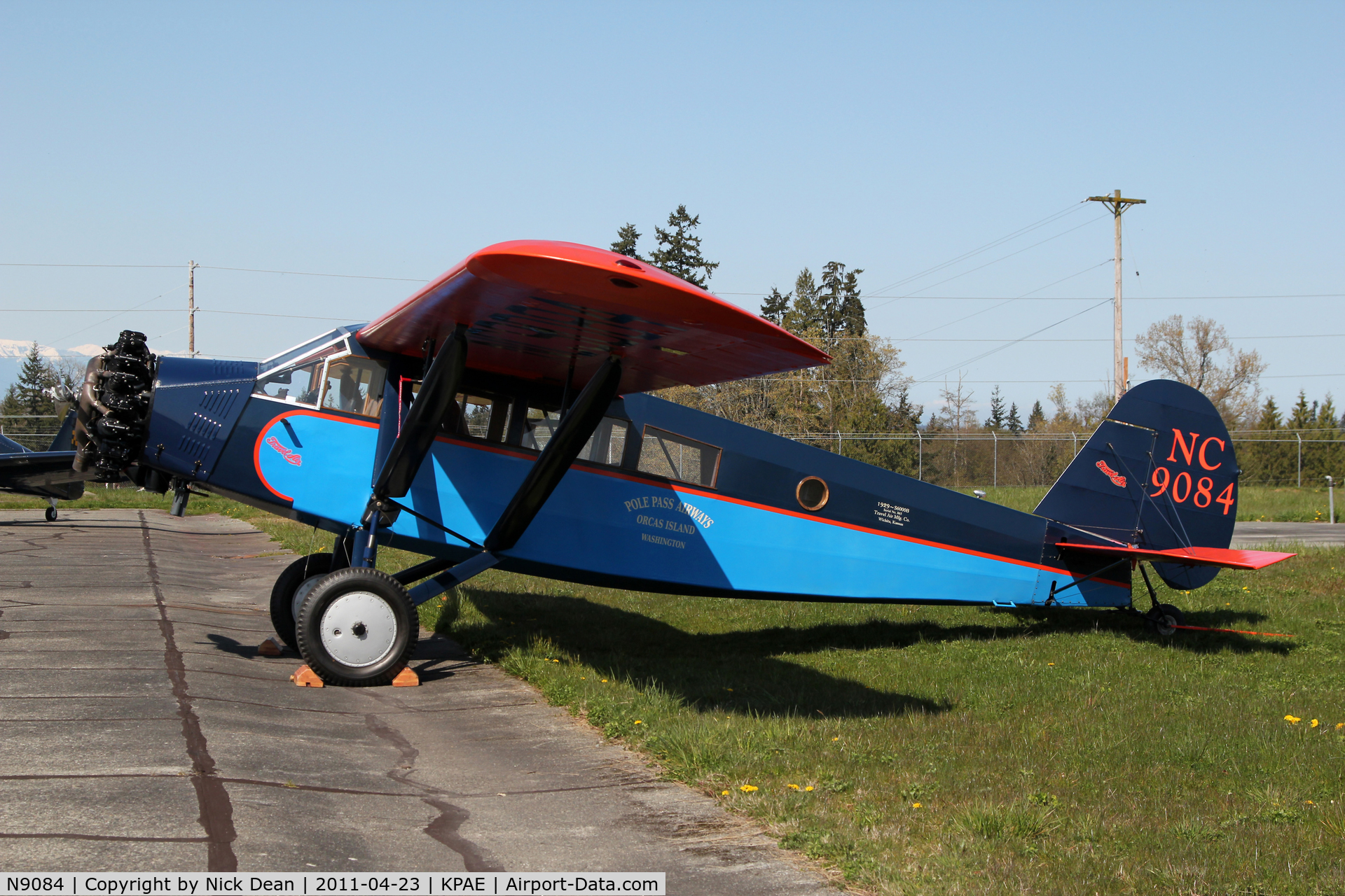 N9084, 1929 Travel Air S-6000-B C/N 865, KPAE/PAE