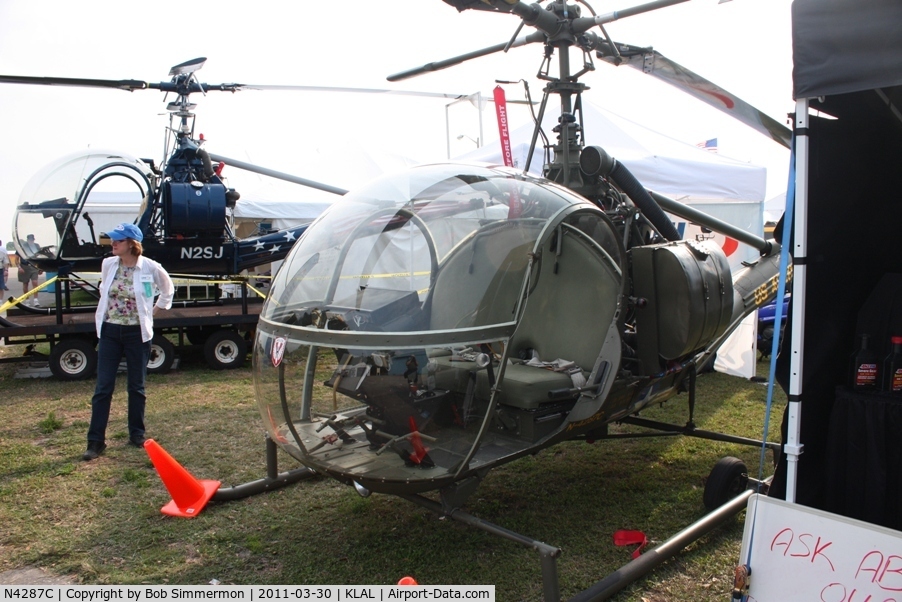 N4287C, 1951 Hiller UH-12A C/N 269, On display at Sun N Fun 2011 - Lakeland, FL