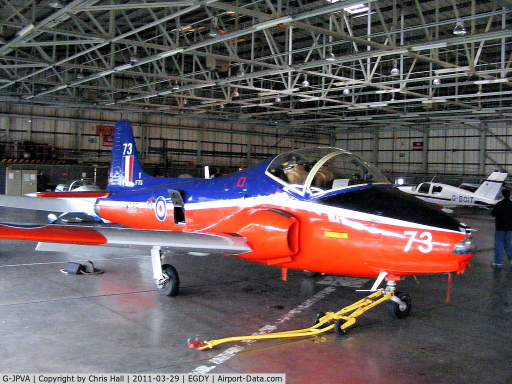 G-JPVA, 1971 BAC 84 Jet Provost T.5A C/N EEP/JP/953, in RAF 1 FTS colours with serial and code XW289/73